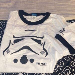 Star Wars tk421 Storm trooper Graphic Ringer Tee - White/Black
